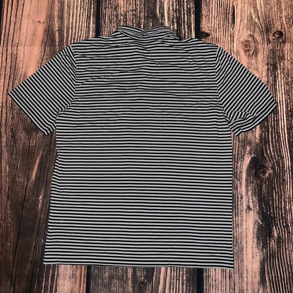 Cutter & Buck Men's‎ Medium Carolina Panthers Short Sleeve Striped Polo Shirt - Picture 4 of 4